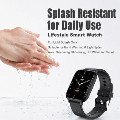 Smart Watch for Men and Women, 2.01" Touch Screen Lifestyle Watch with Message Reminder, Step Counter, Alarm, Timer, Music Control, Comfortable Strap, Compatible with Most Ios and Android Smartphones , Back to School Gift