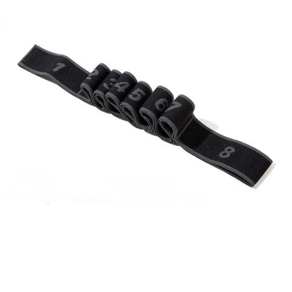 Yoga Pull Strap Belt Girl Elastic Latin Dance Stretching Band Loop Yoga Pilates GYM Fitness Exercise Resistance Band with Number